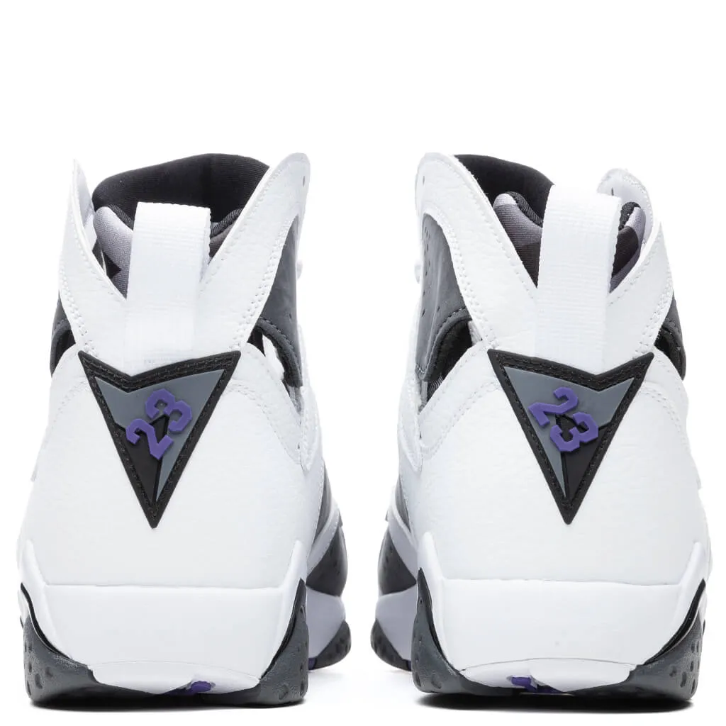 Air Jordan 7 Retro "Flint" - White/Varsity Purple