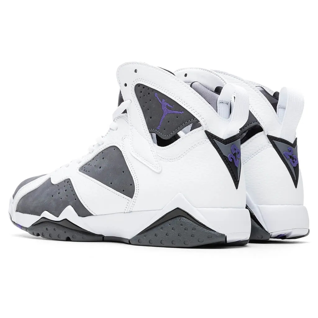 Air Jordan 7 Retro "Flint" - White/Varsity Purple