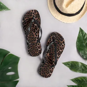 Amie Thong Flip-Flop Beach Sandals in OG Leopard | Pinup Couture Relaxed