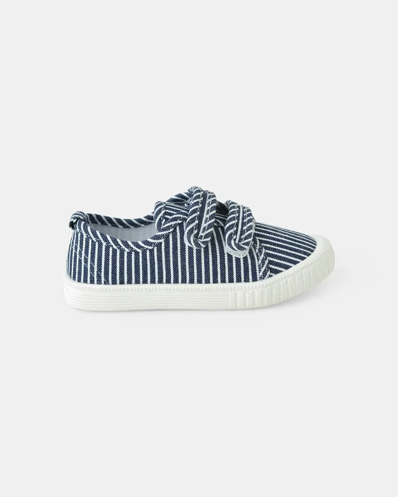 Ben Canvas - Navy Stripe