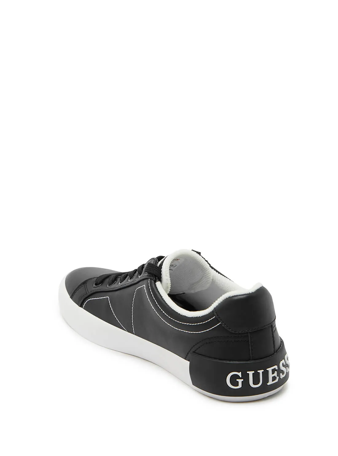 Black Logo Pisco Low-Top Sneakers