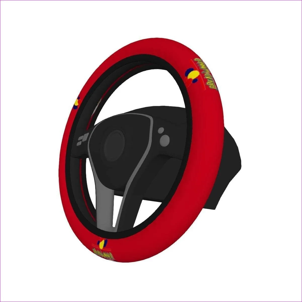 Bread Winner Steering Wheel Cover - Red