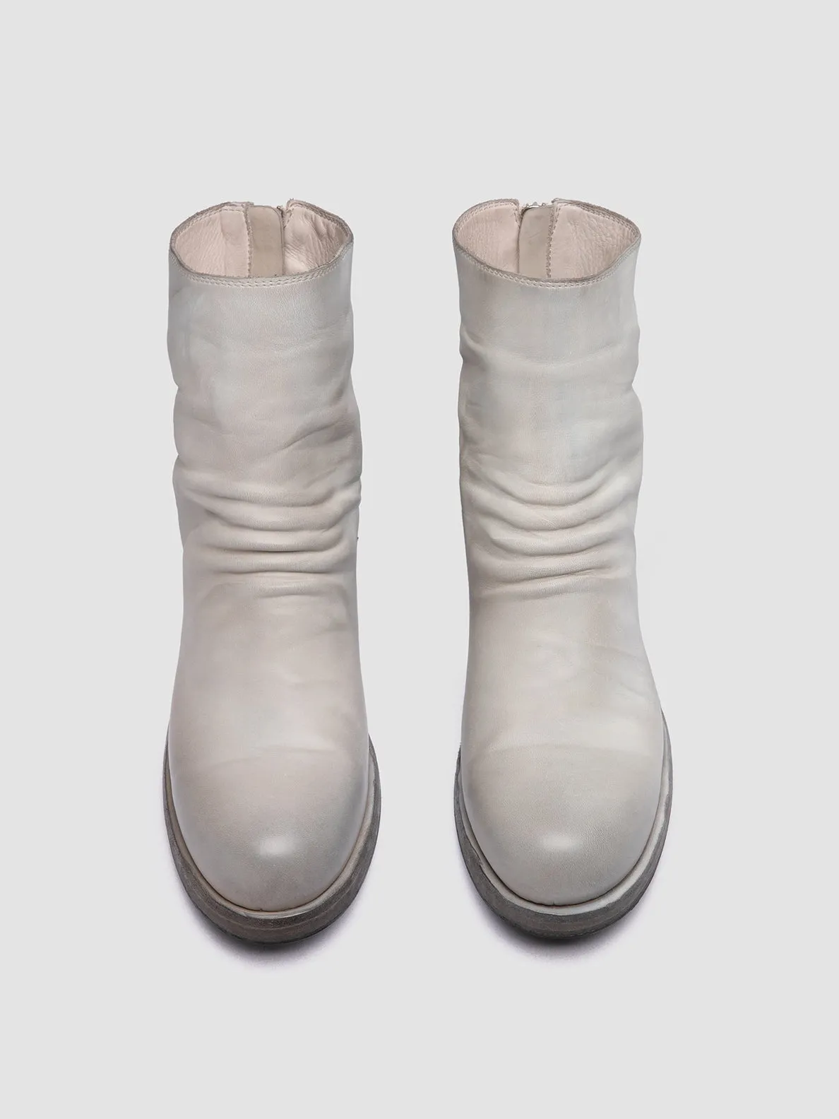 BULLA DD 303 - Grey Leather Zipped Boots