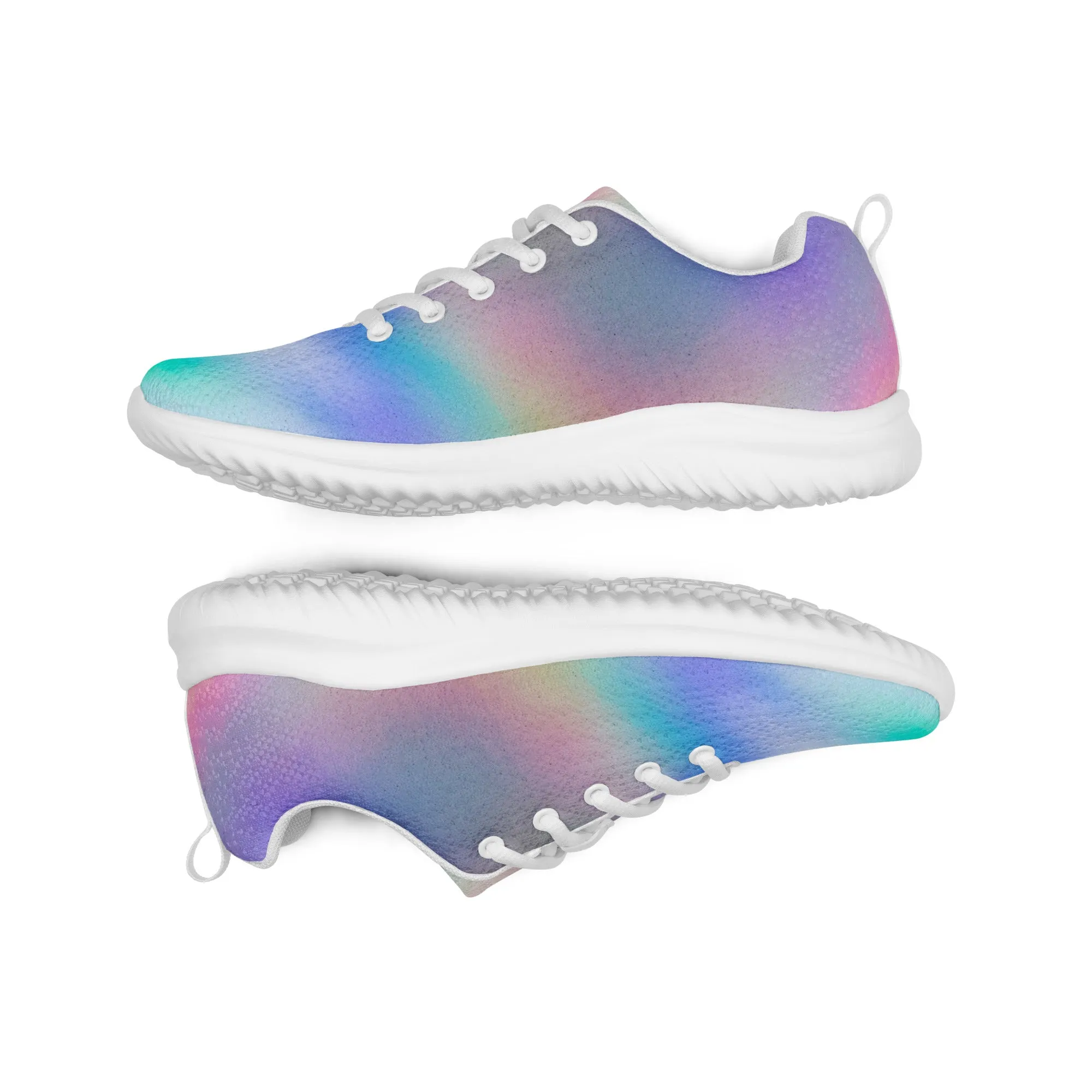 DASH Happy Pastel Women’s Athletic Shoes Lightweight Breathable Design by IOBI Original Apparel