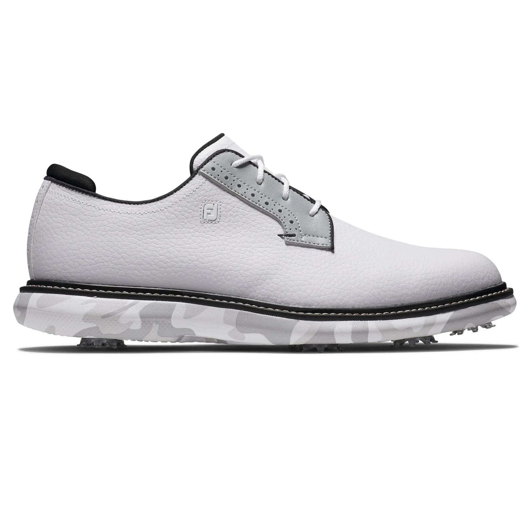 FJ Traditions Cleated Golf Shoes White/Grey - 2024