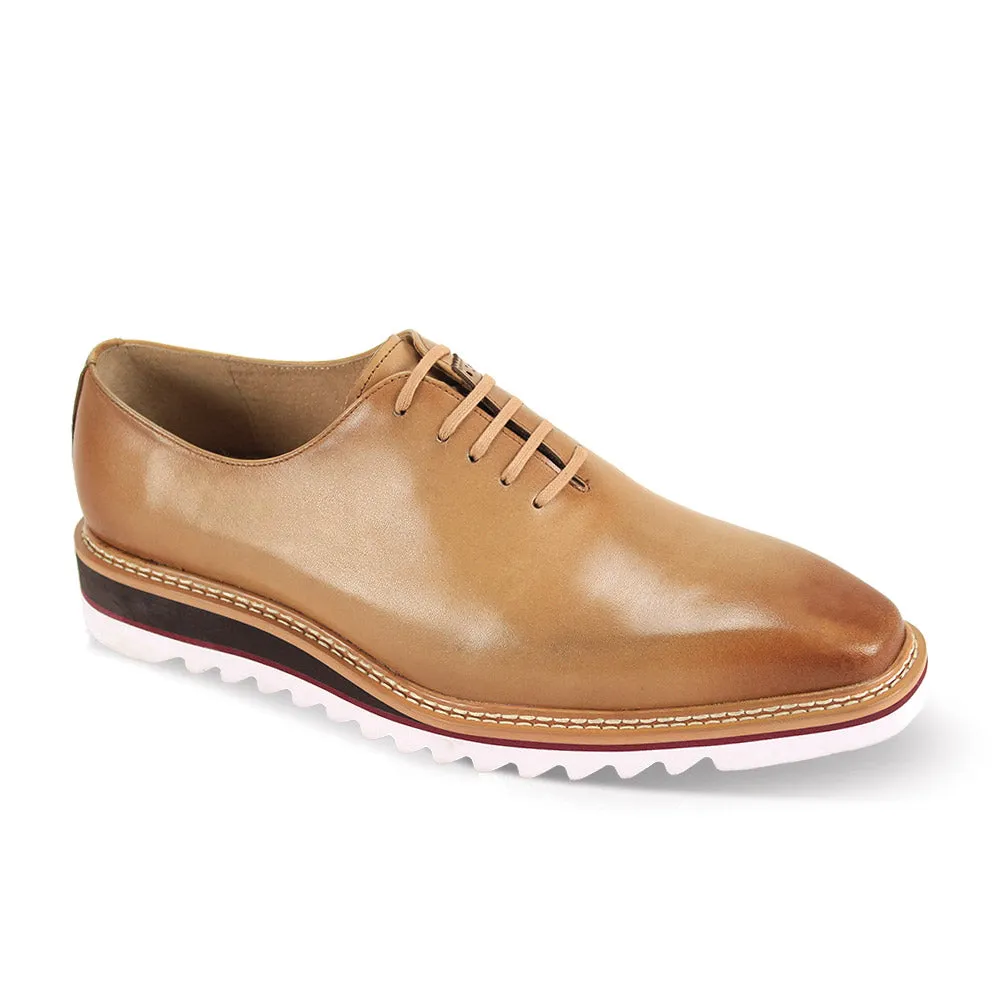 Giovanni Latte Men's Oxford Lace-up Leather Shoes Rubber Sole