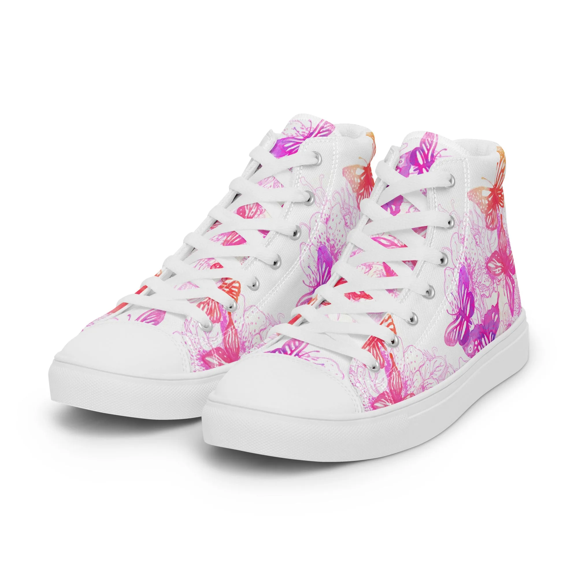 High top canvas shoes