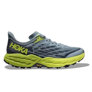 Hoka Speedgoat 5 Mens | Stone Blue / Dark Citron