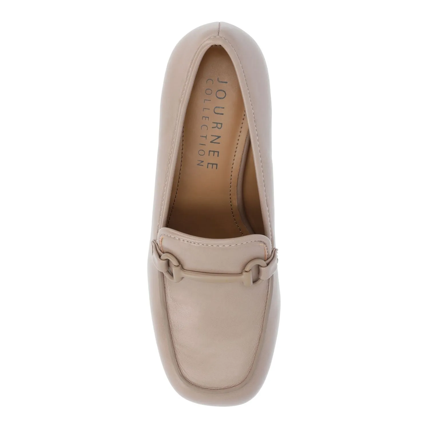 Journee Collection Women's Heeled Loafers Tru Comfort Foam Nysaa Journee Collection, Taupe