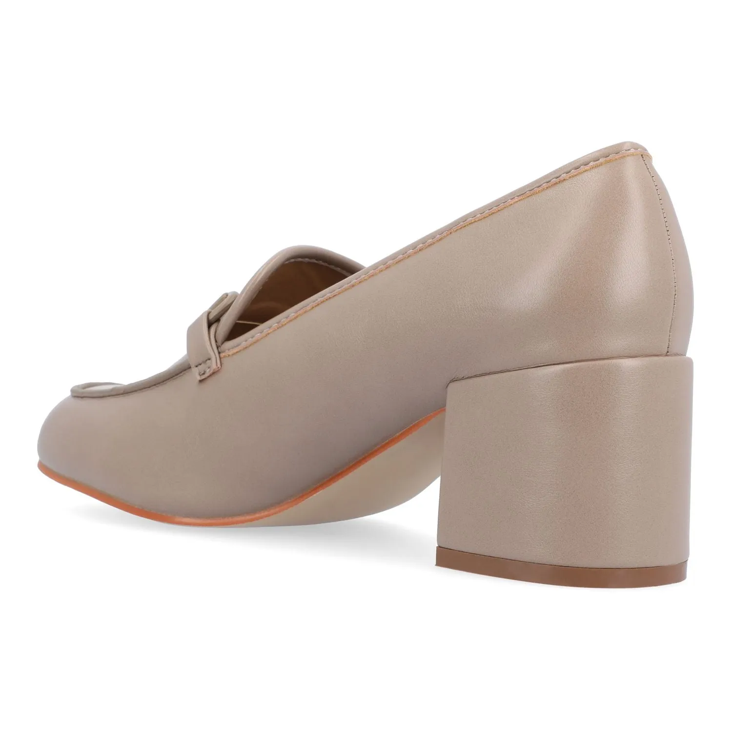 Journee Collection Women's Heeled Loafers Tru Comfort Foam Nysaa Journee Collection, Taupe