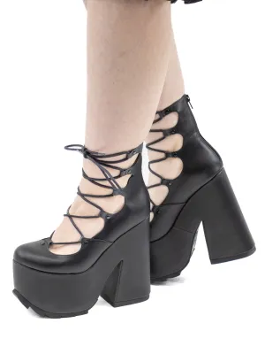 Lucid Lace Up Platform Heels Y.R.U.