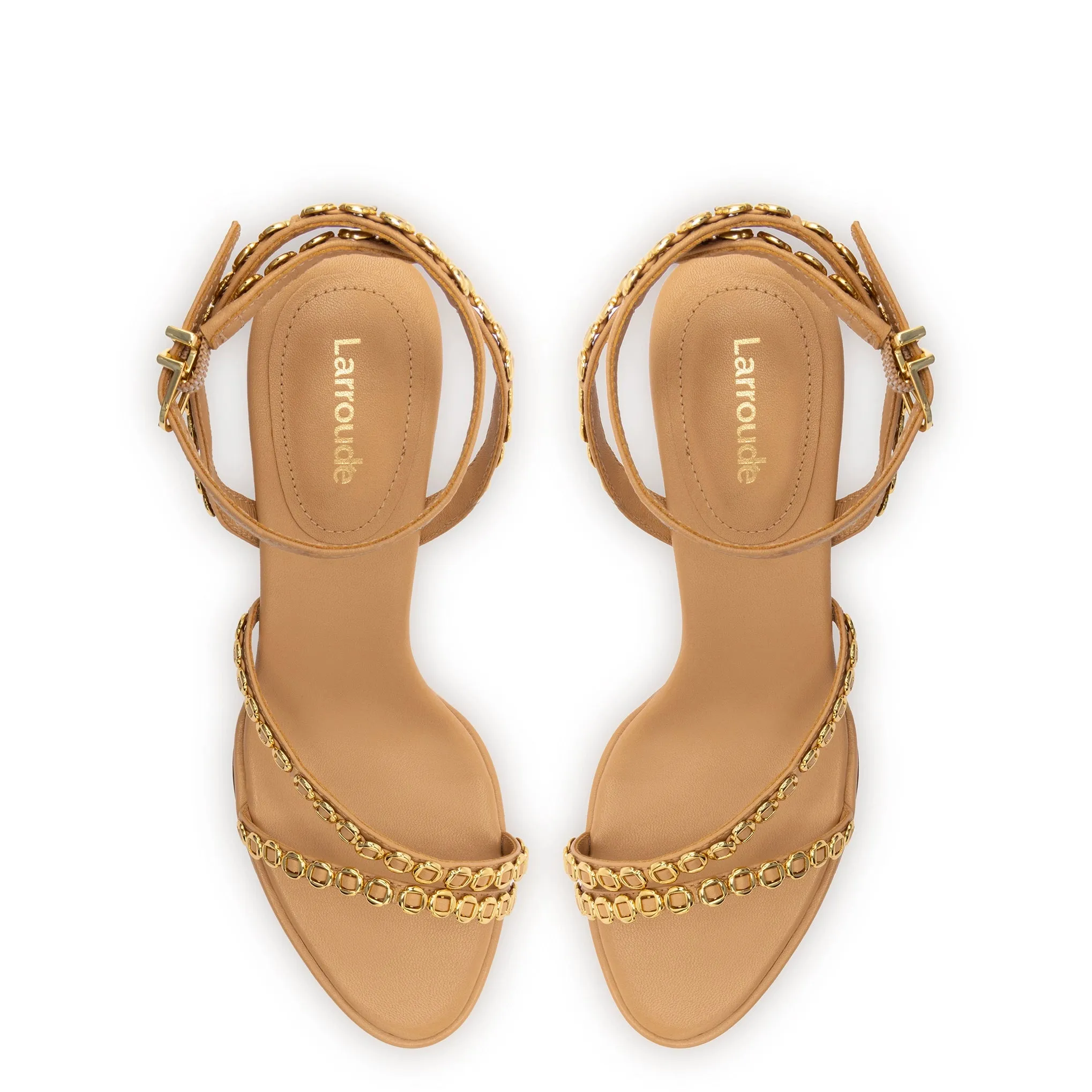 Milanina Mini Sandal In Tan Leather