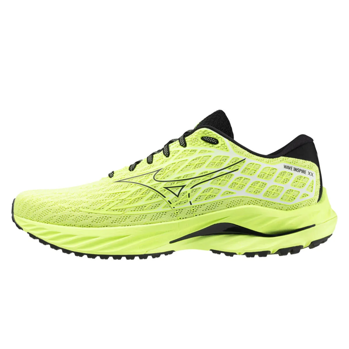 Mizuno Wave Inspire 20 Mens | Neo Lime/black/evening