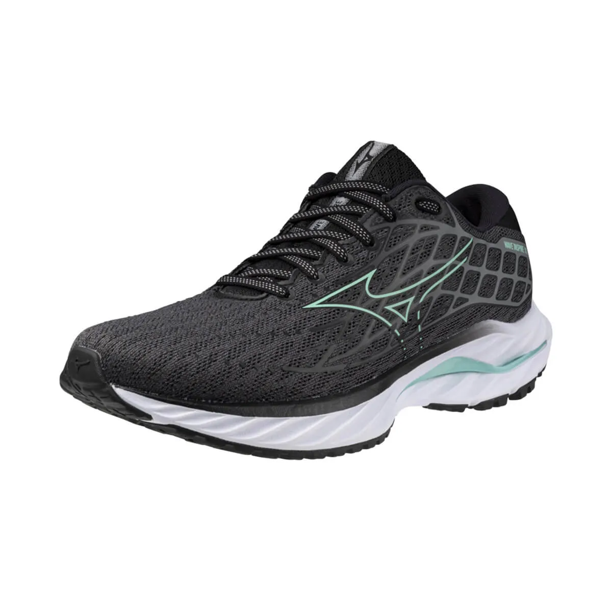 Mizuno Wave Inspire 20 Womens | Iron Gate/dusty Jade Green/bla