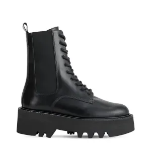 Pesaro Black Combat Boots