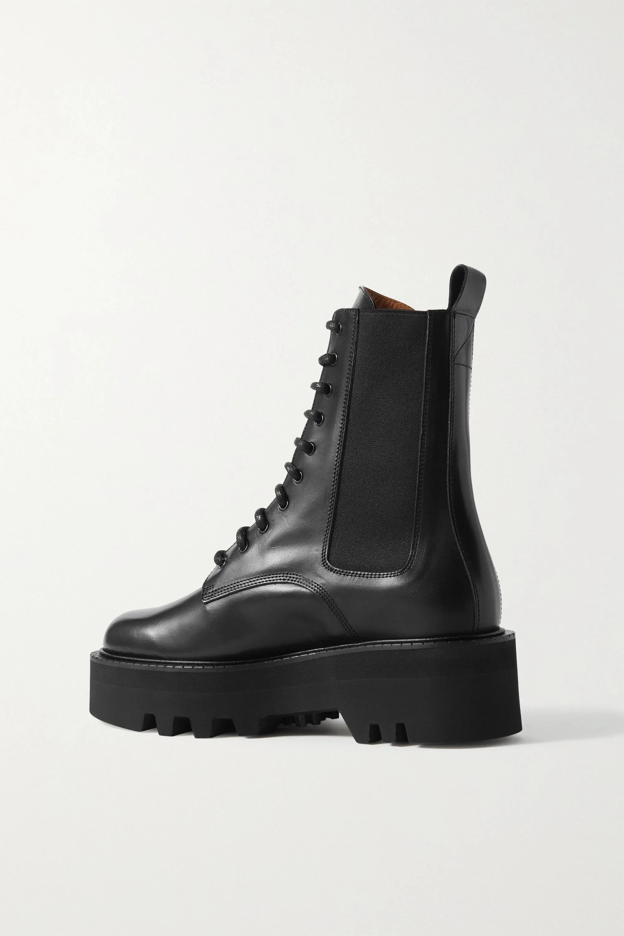 Pesaro Black Combat Boots