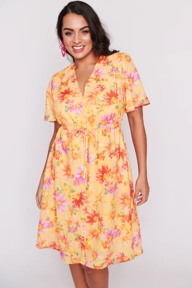 Sage Sunflower Haze Dress