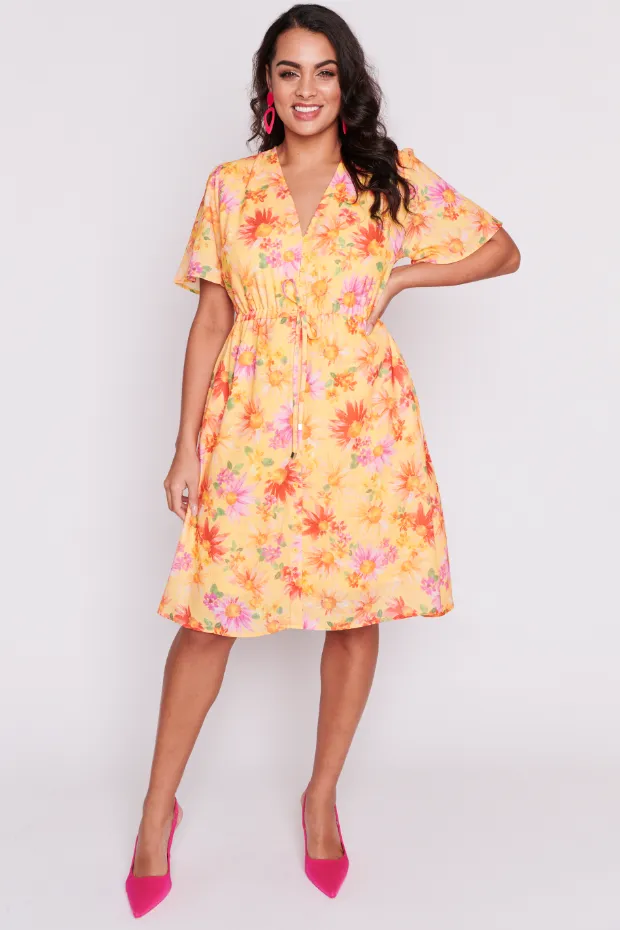 Sage Sunflower Haze Dress