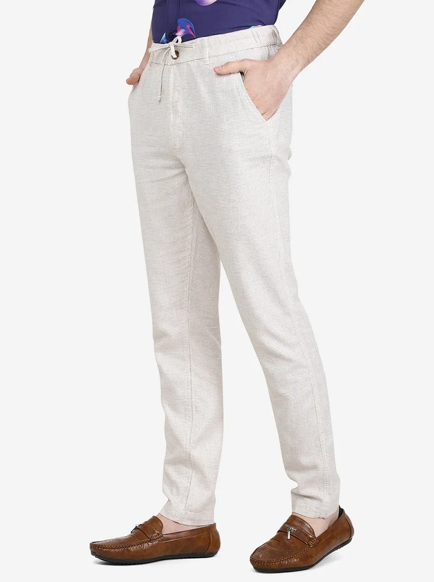 Sand Grey Solid Regular Fit Track Pant | Jadeblue