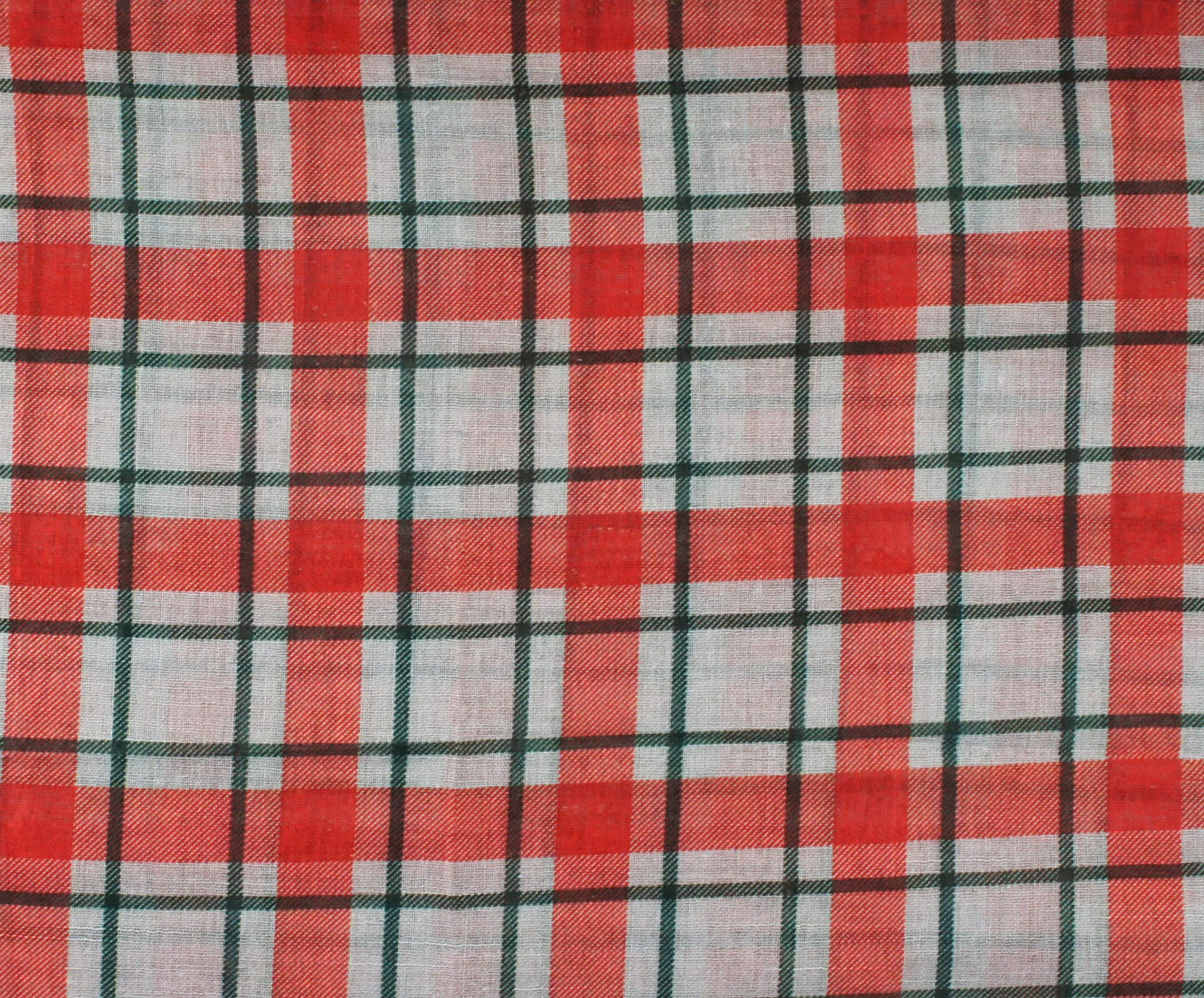 Soft Light Weight Christmas Holiday Plaid Tartan Sheer Infinity Scarf