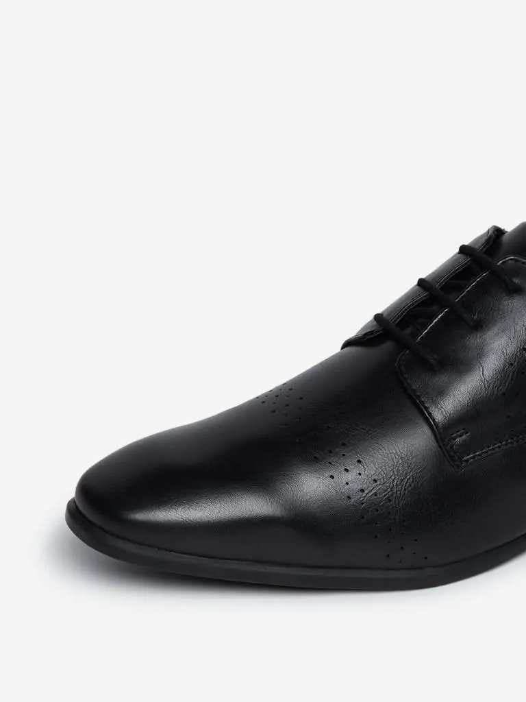 SOLEPLAY Black Perforated Design Brogues