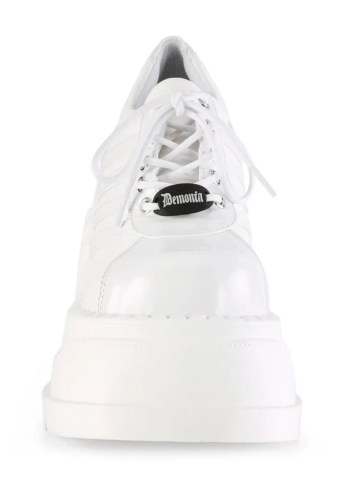 STOMP 08 White Platform Sneakers