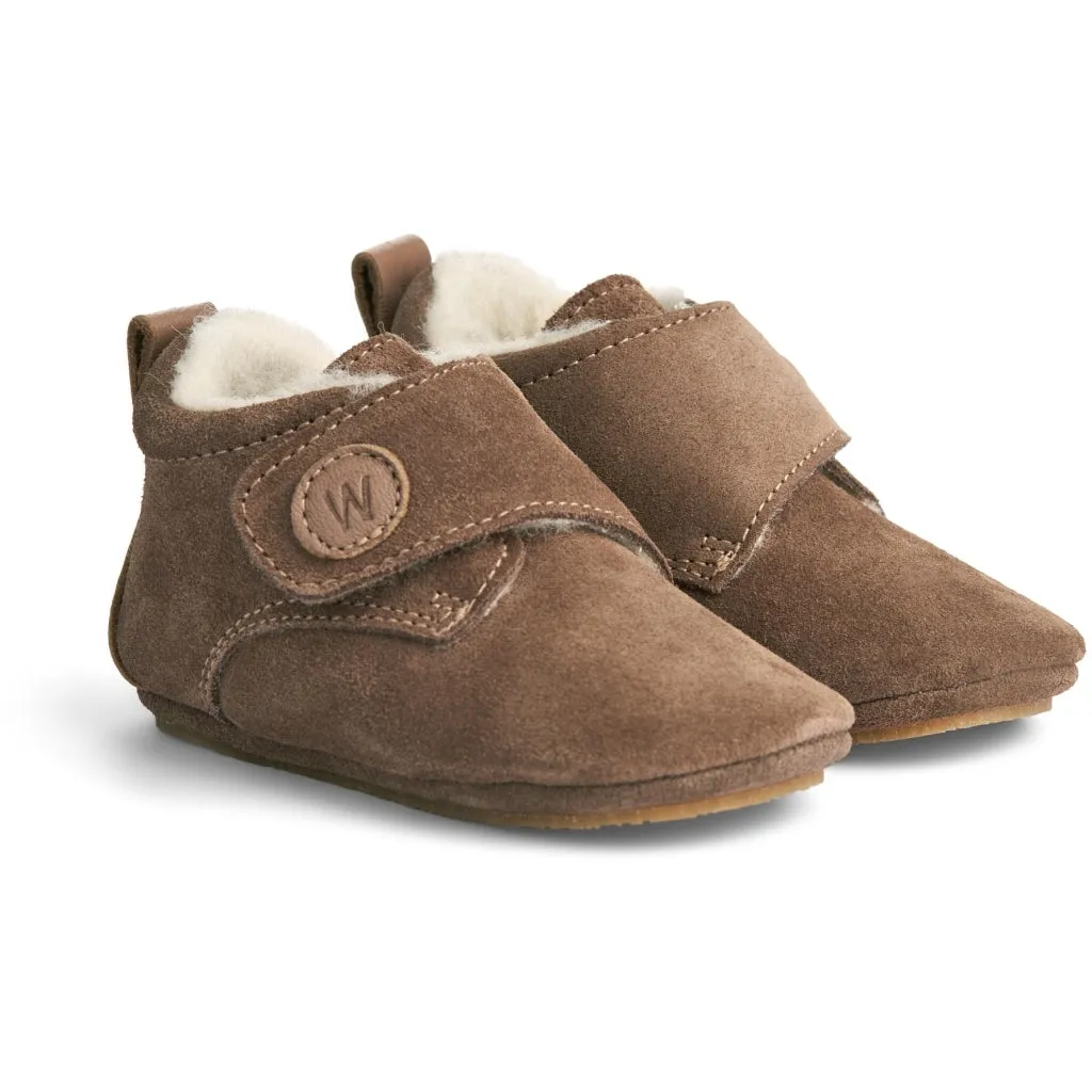 Taj Wool Indoor Shoe - hazel