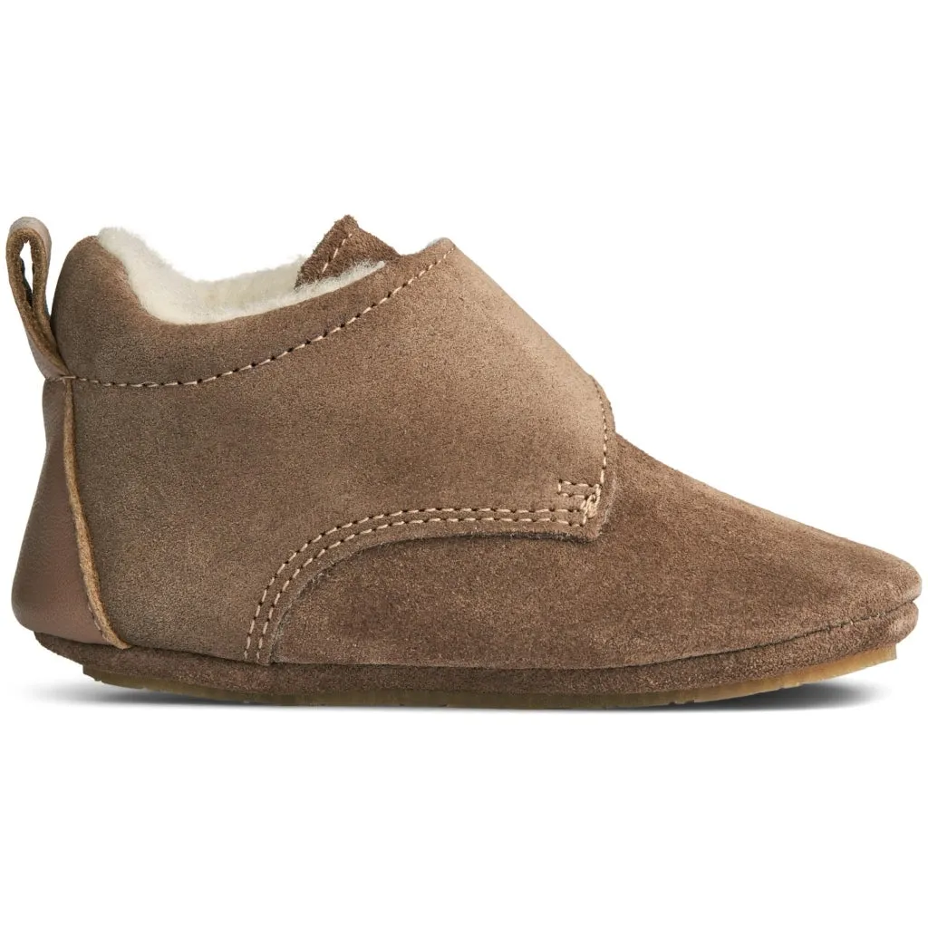 Taj Wool Indoor Shoe - hazel