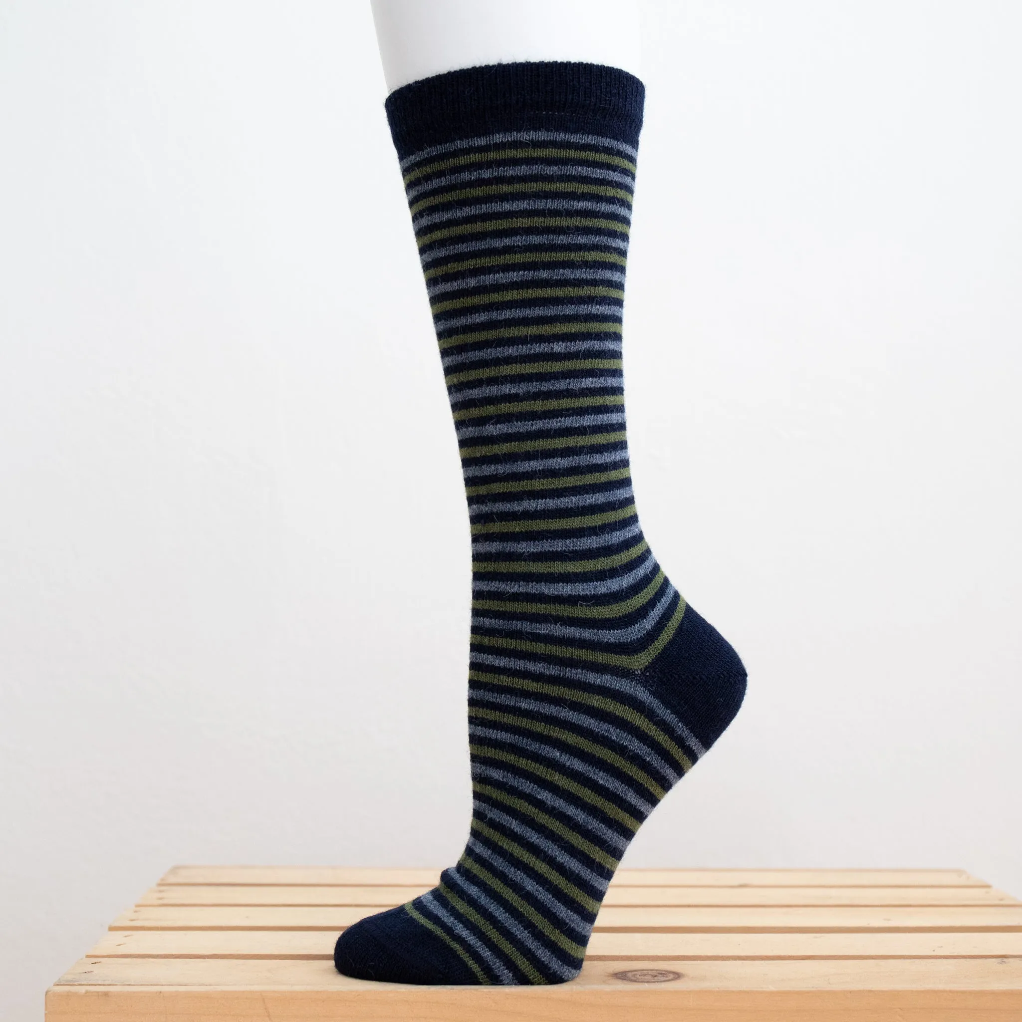 Tey-Art Ivy Stripe Alpaca Socks