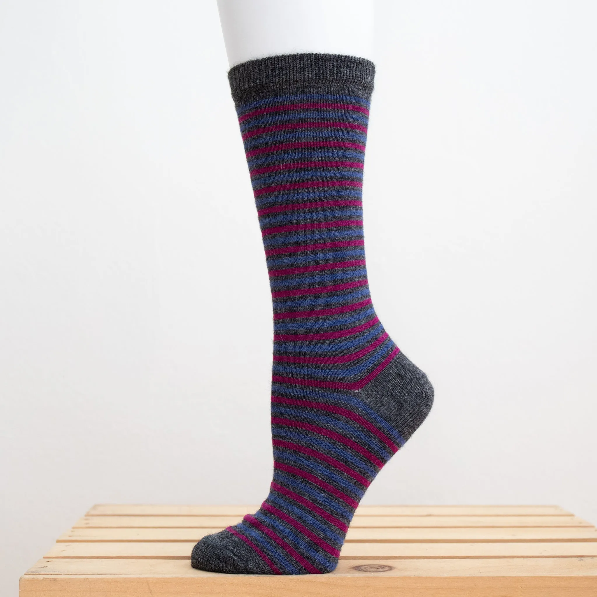 Tey-Art Ivy Stripe Alpaca Socks