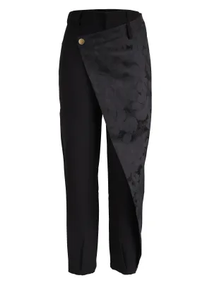 XAVIA draped trousers - Black