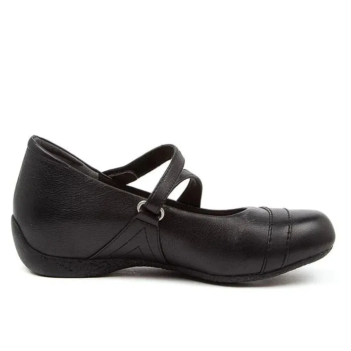 Ziera Shoes Women's Xray Mary Jane Flat - Black